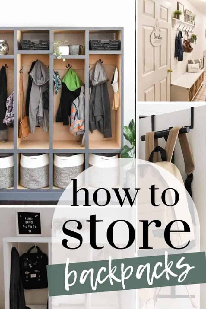 How To Store Backpacks: 27 Great Ideas to Get Organized - Making Manzanita